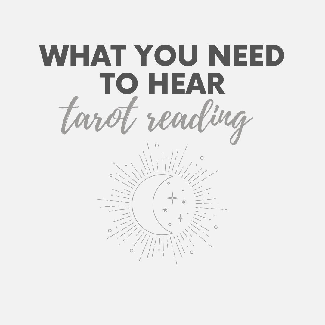 What Do You Need to Hear Right Now?