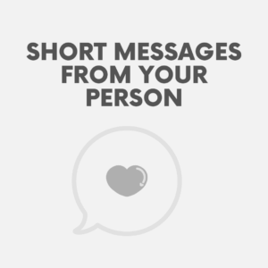 20 Short Messages from Your Person