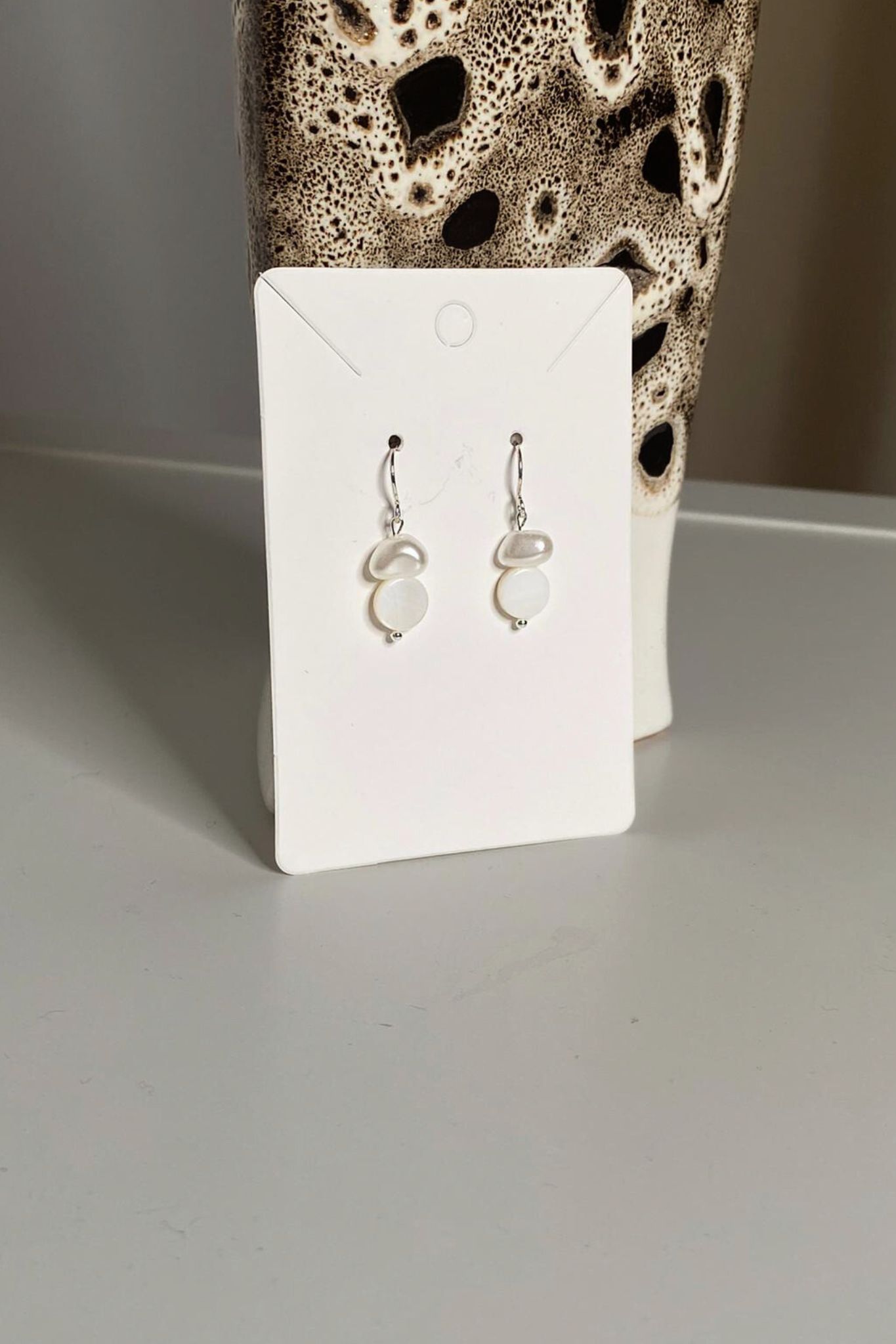 Minimalist Faux Pearl Earrings